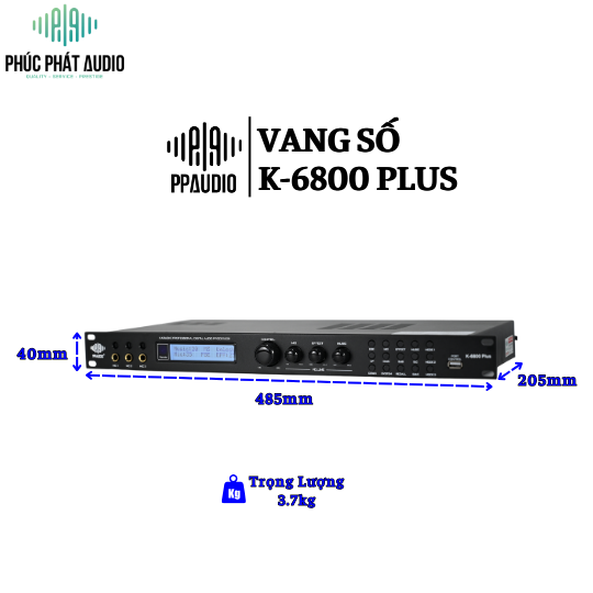 Vang Số PPAUDIO K-6800 PLUS 